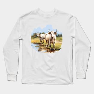 Farm Cow Art Long Sleeve T-Shirt